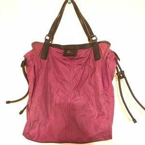Pre- owned. Burberry  rose red  shopper